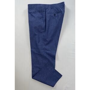 Corneliani Academy Flat Front Wool/Cotton/Silk Dress Pants, Slacks. 58R, 40X30.